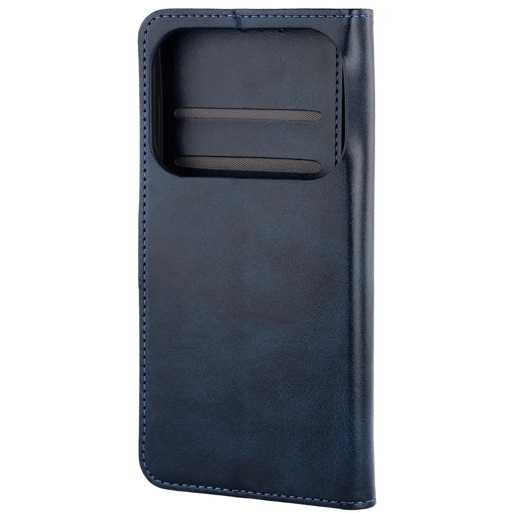 Handyhülle mit Klappe für OPPO Find X10 Pro Max, Bizon Case Pocket, Dunkelblau (4/6)