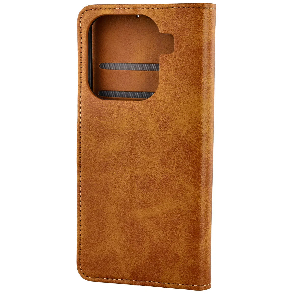 Handyhülle mit Klappe für Oppo Find X9 Pro, Bizon Case Pocket, Braun