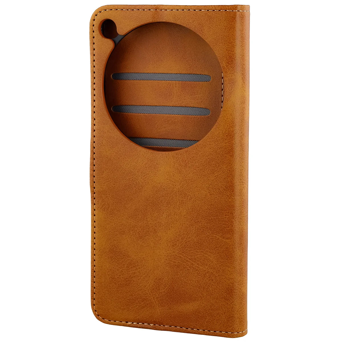 Handyhülle mit Klappe für Oppo Find X9 Ultra, Bizon Case Pocket, Braun