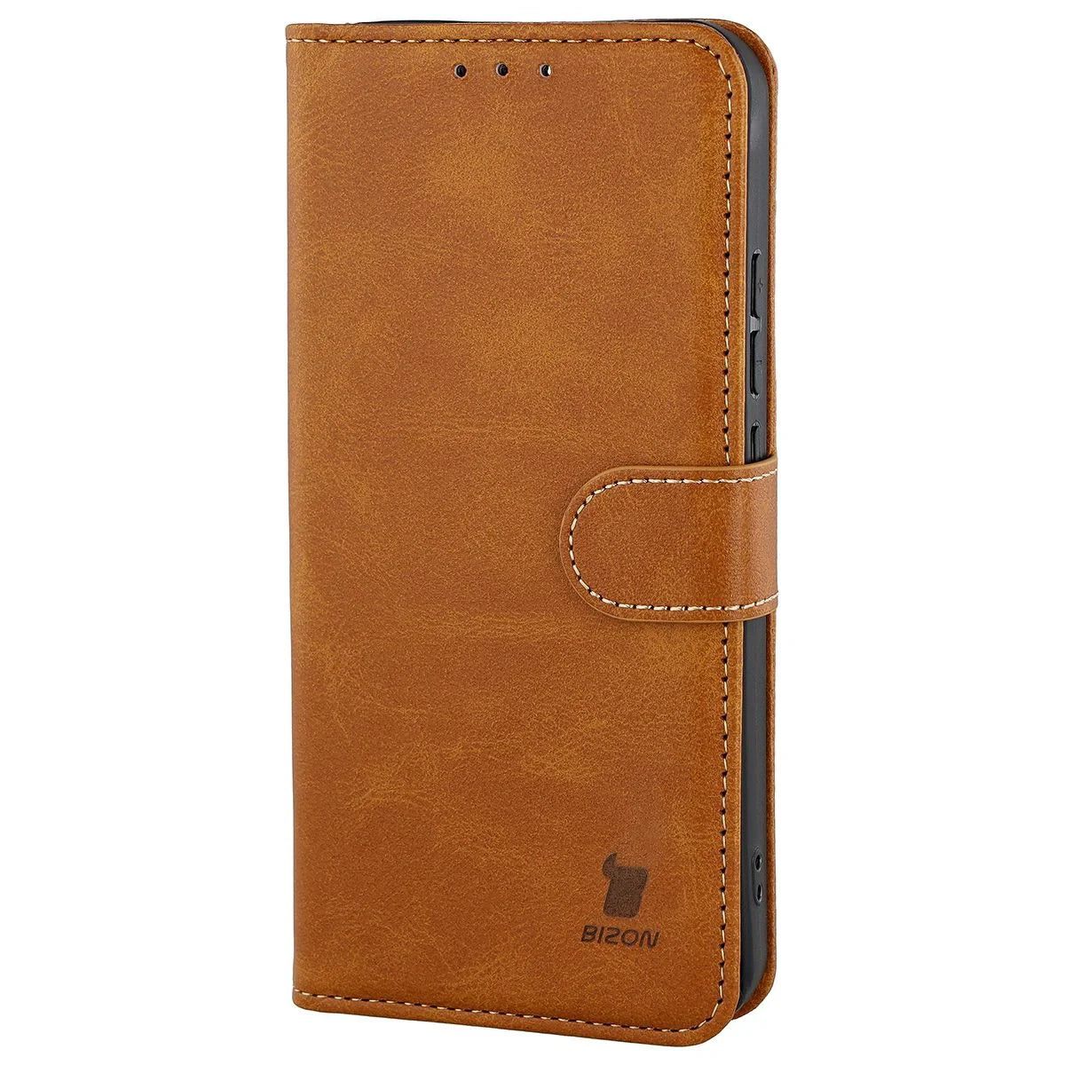 Handyhülle mit Klappe für Oppo Reno 15 F / FS, Bizon Case Pocket, Braun