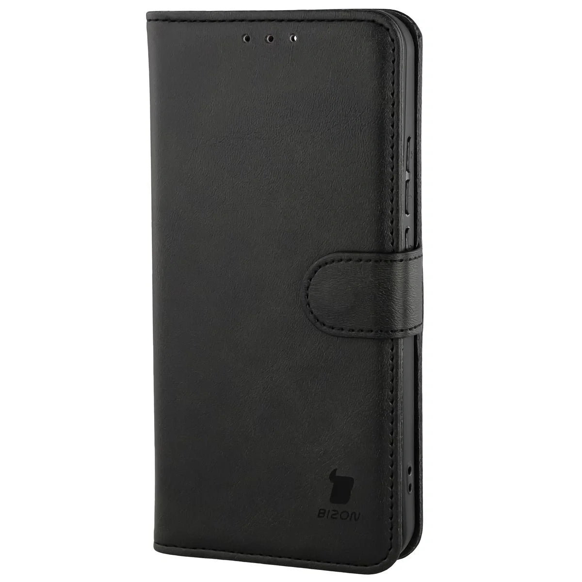 Handyhülle mit Klappe für Oppo Reno 15, Bizon Case Pocket, Schwarz