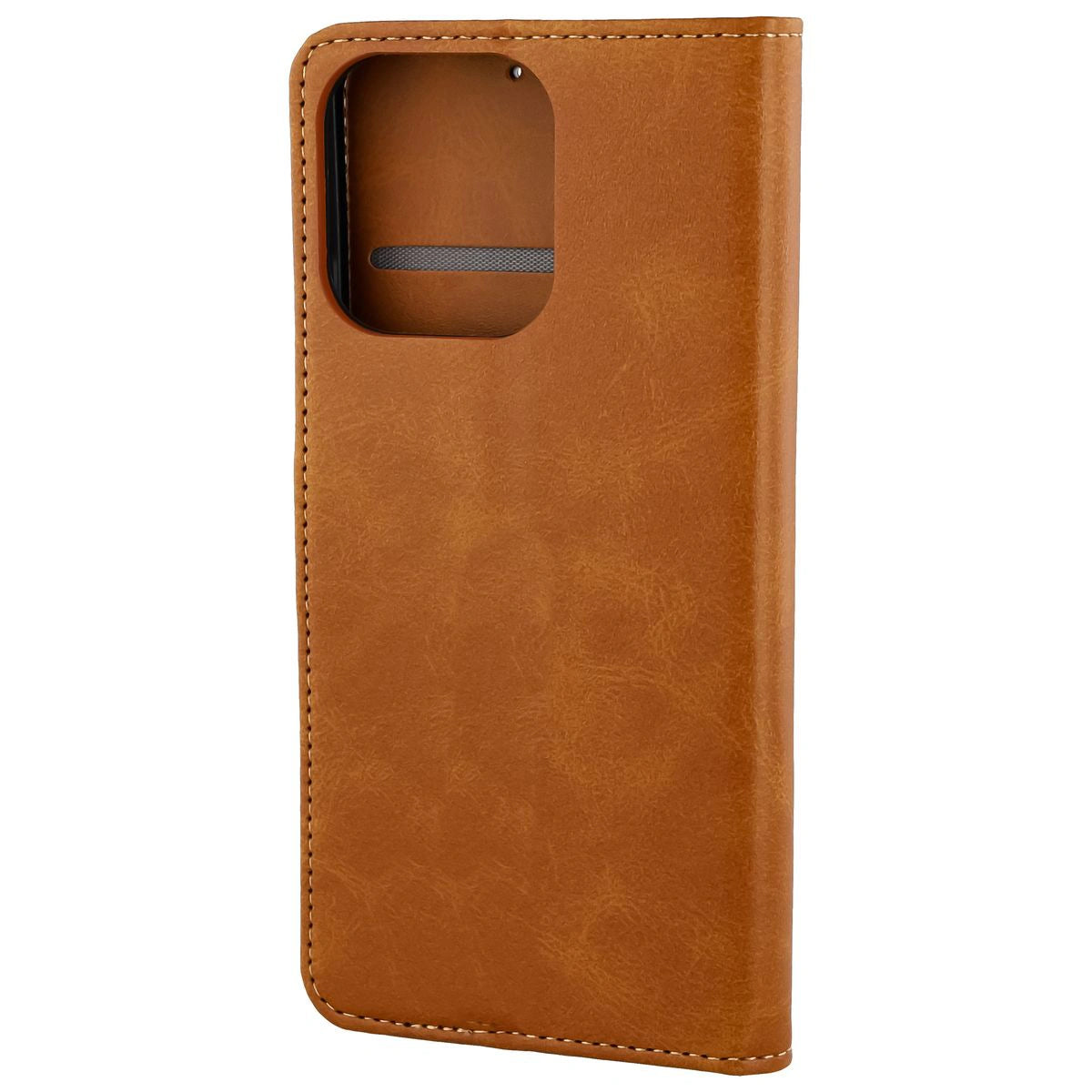 Handyhülle mit Klappe für Oppo Reno 15, Bizon Case Pocket, Braun