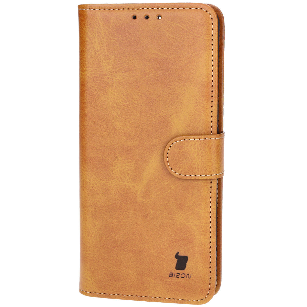 Handyhülle mit Klappe für Xiaomi Poco F6, Bizon Case Pocket, Braun