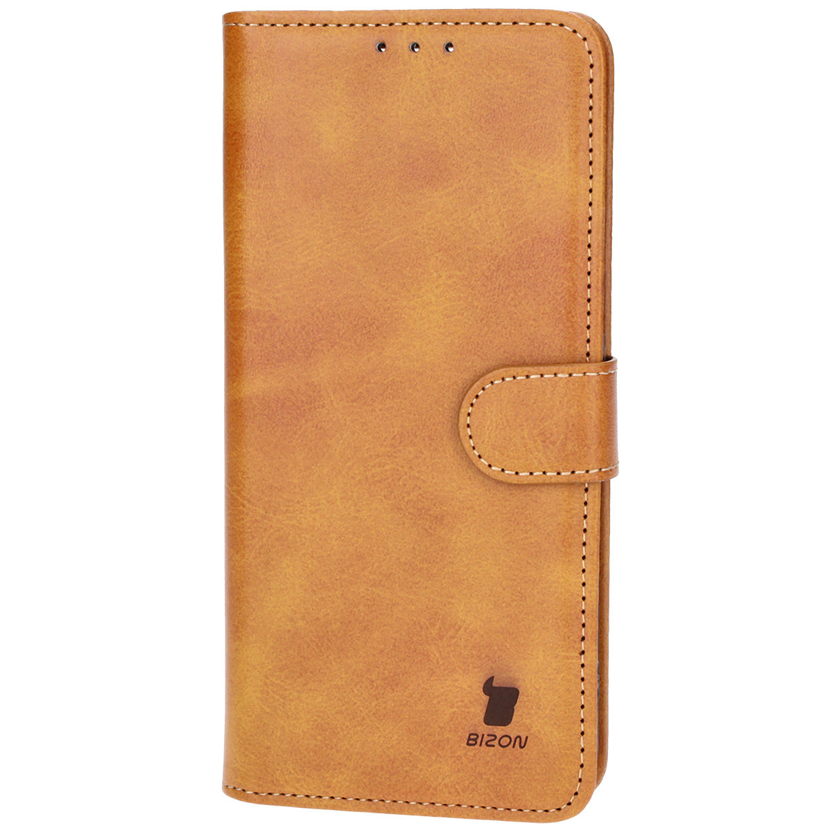 Handyhülle mit Klappe für Xiaomi Poco F6 Pro, Bizon Case Pocket, Braun