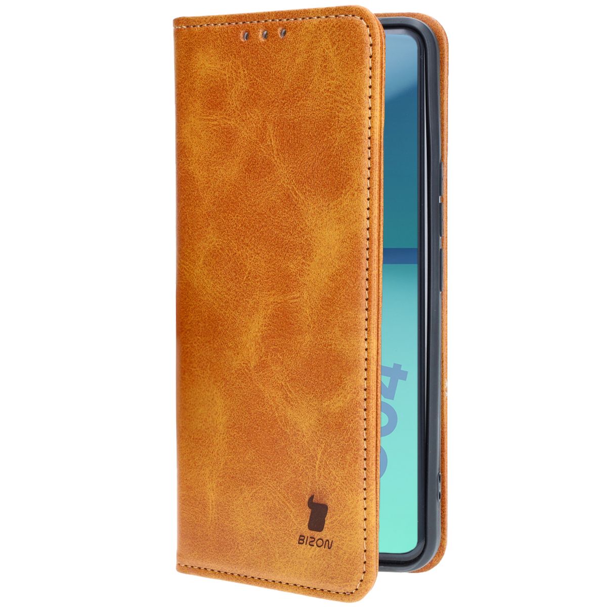Schutzhülle für Motorola Moto G04 / G24, Bizon Case Pocket Pro, Braun