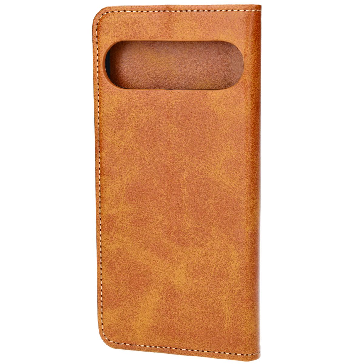 Handyhülle mit Klappe für Google Pixel 9 Pro XL, Bizon Case Pocket Pro, Braun