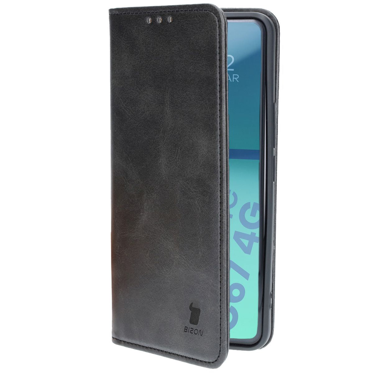 Handyhülle mit Klappe für Realme C67 4G, Bizon Case Pocket Pro, Schwarz