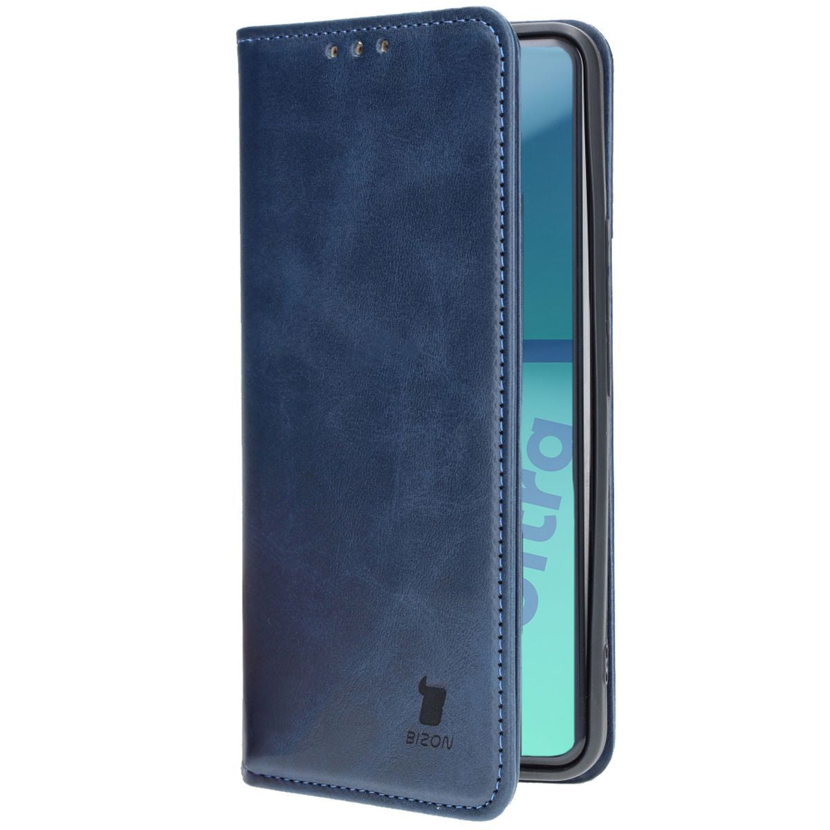Handyhülle mit Klappe für Xiaomi 14 Ultra, Bizon Case Pocket Pro, Dunkelblau