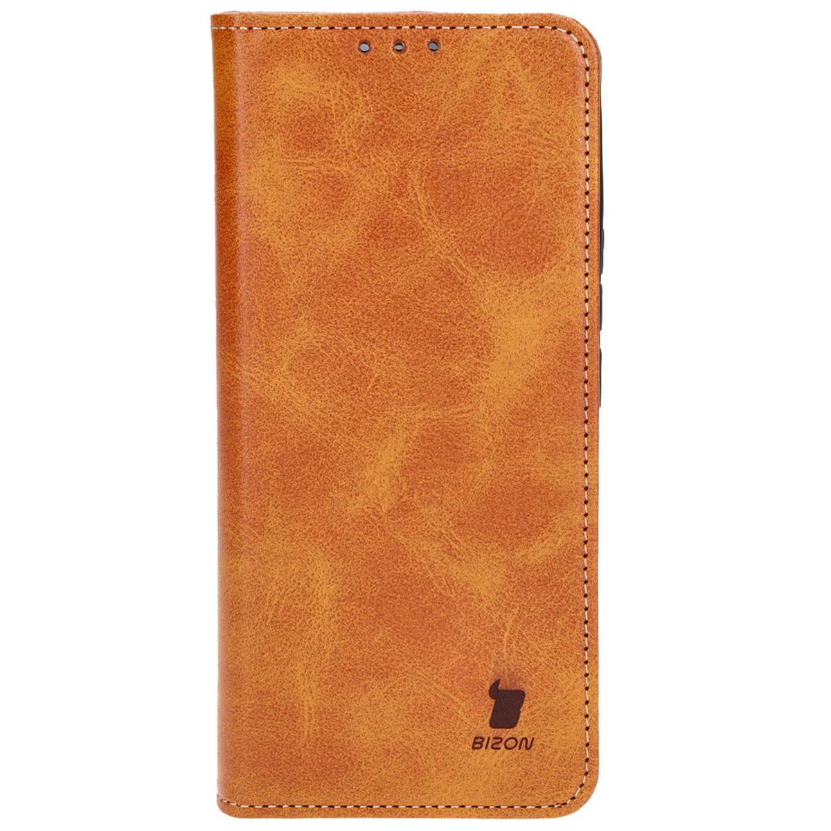 Handyhülle mit Klappe für Xiaomi 14 Ultra, Bizon Case Pocket Pro, Braun