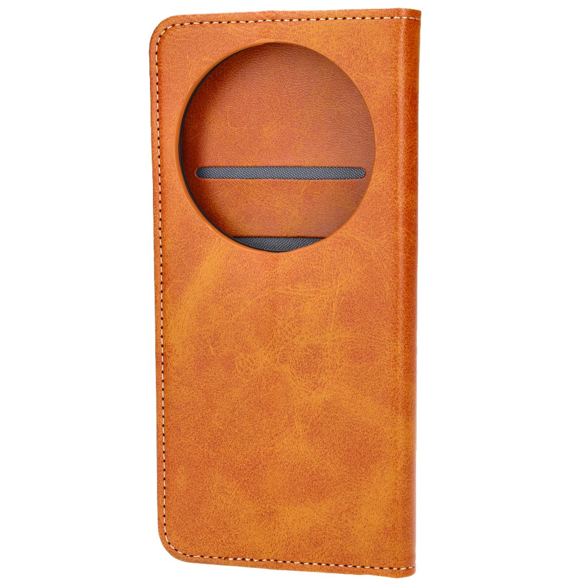 Handyhülle mit Klappe für Xiaomi 14 Ultra, Bizon Case Pocket Pro, Braun
