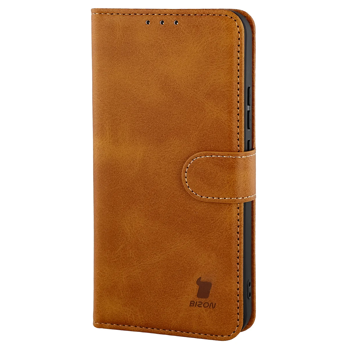 Handyhülle mit Klappe für Realme 16 5G, Bizon Case Pocket, Braun