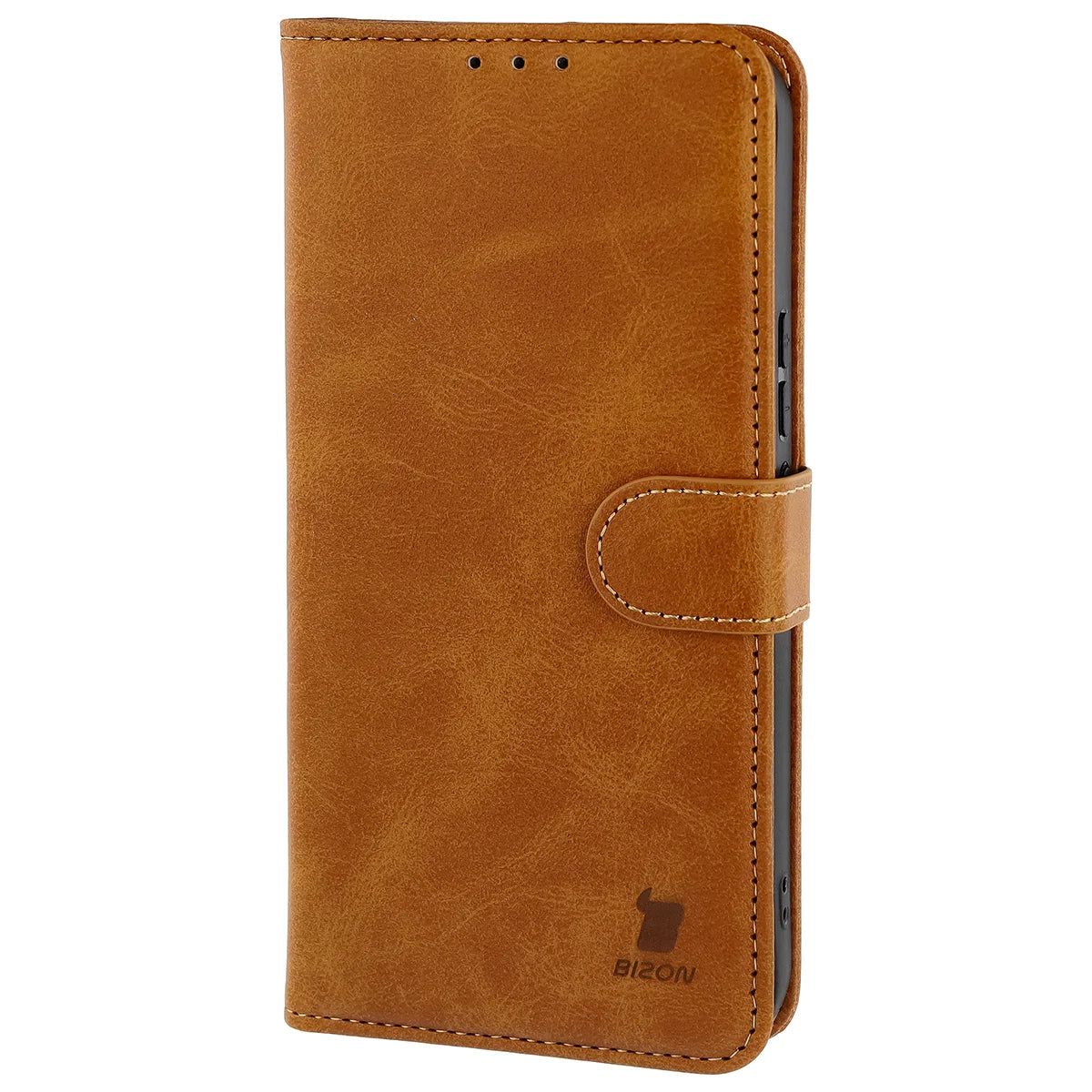 Handyhülle mit Klappe für Realme 16 Pro 5G, Bizon Case Pocket, Braun
