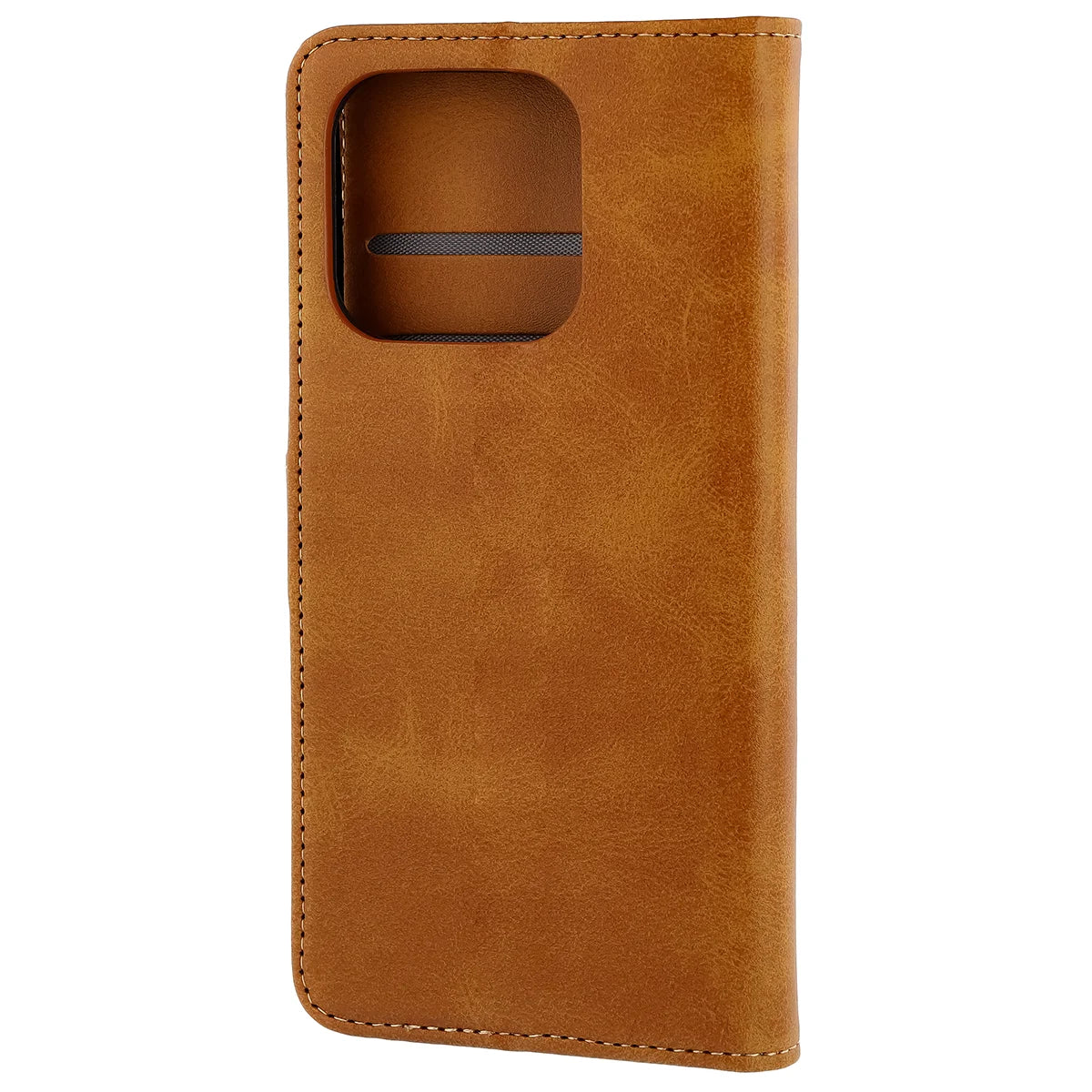 Handyhülle mit Klappe für Realme 16 Pro 5G, Bizon Case Pocket, Braun