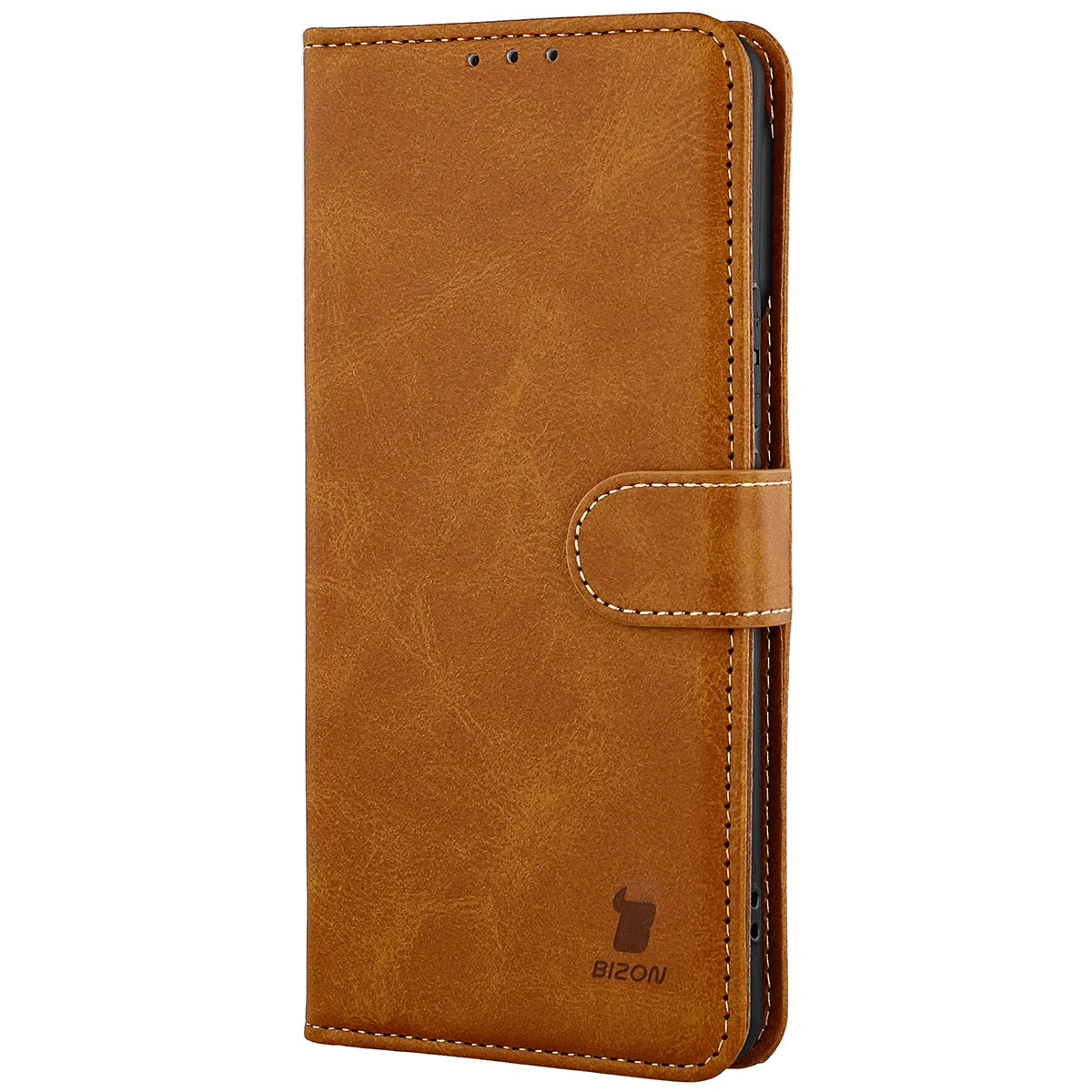 Handyhülle mit Klappe für Realme 16 Pro Plus 5G, Bizon Case Pocket, Braun