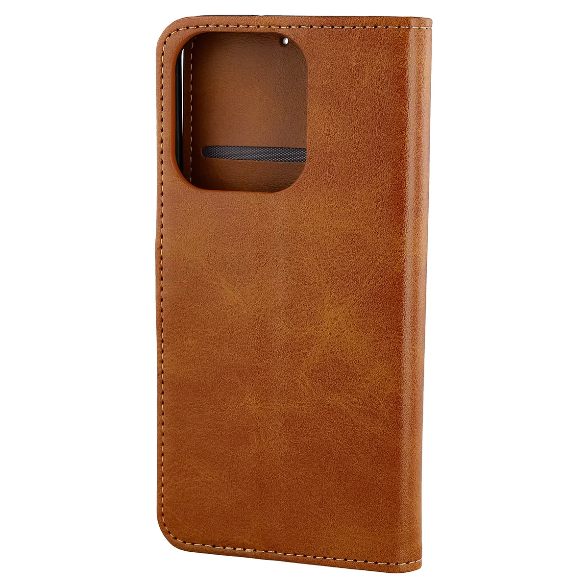 Handyhülle mit Klappe für Oppo Reno16 / Reno16 Pro 5G, Bizon Case Pocket, Braun