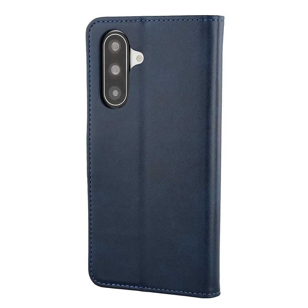 Handyhülle mit Klappe für Galaxy A18 / A17, Bizon Case Pocket, Dunkelblau (4/6)