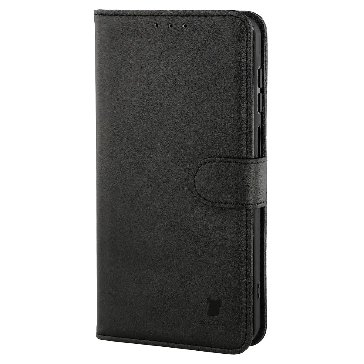 Handyhülle mit Klappe für Galaxy A27 5G, Bizon Case Pocket, Schwarz
