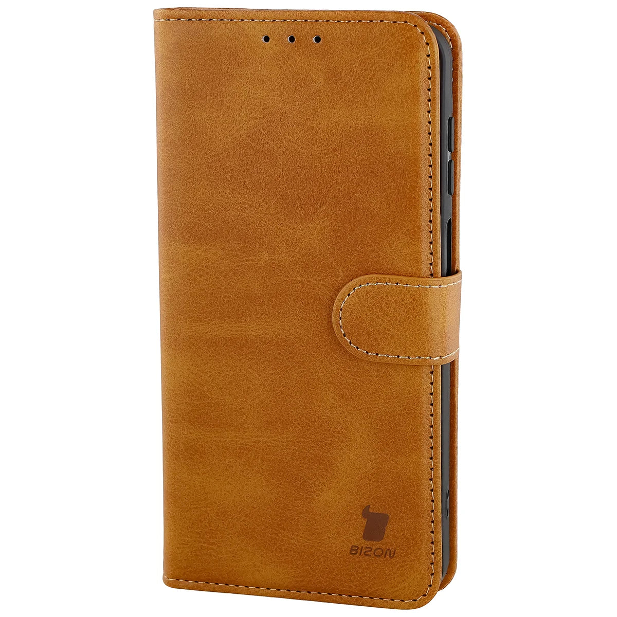 Handyhülle mit Klappe für Galaxy A27 5G, Bizon Case Pocket, Braun