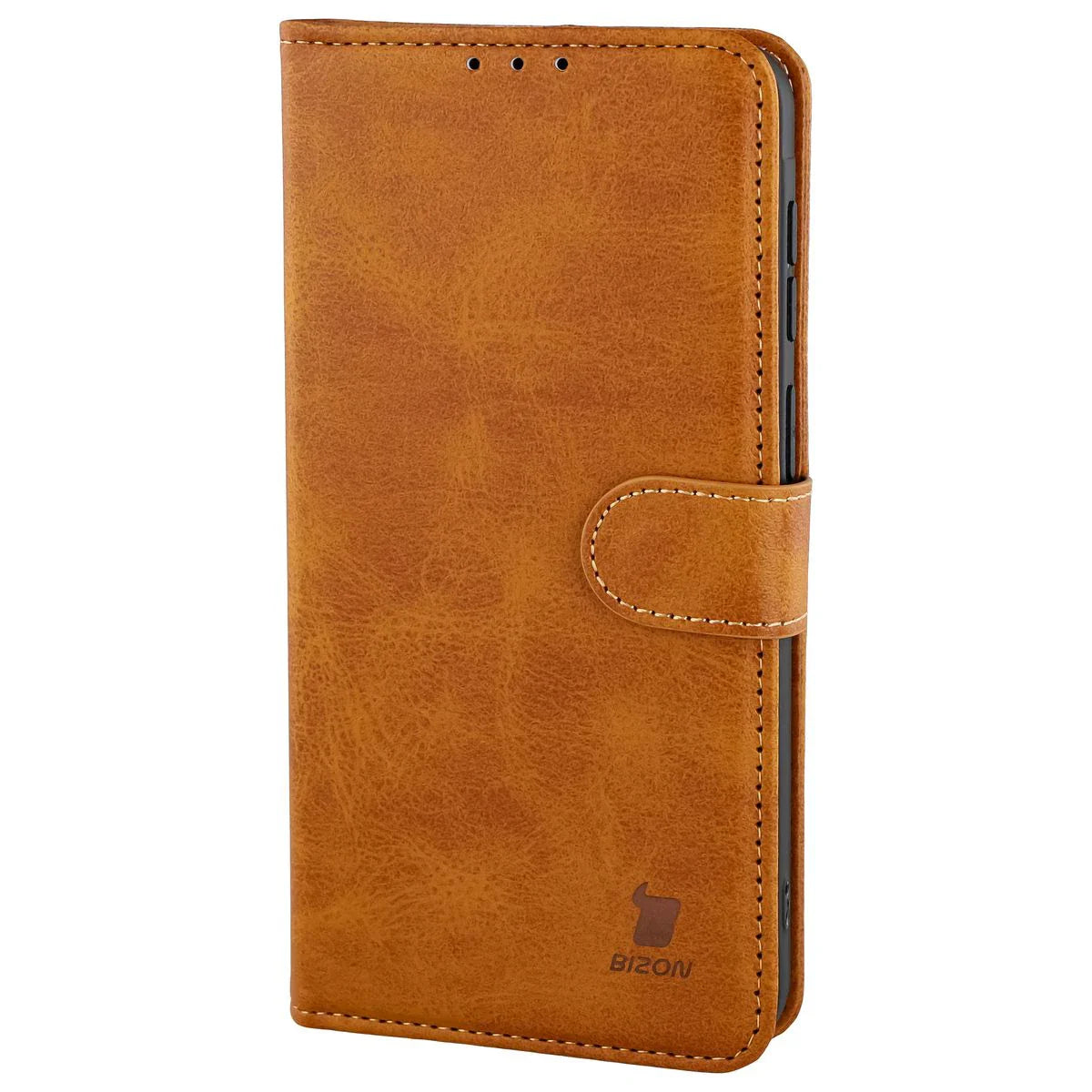 Handyhülle mit Klappe für Galaxy A37 5G, Bizon Case Pocket, Braun