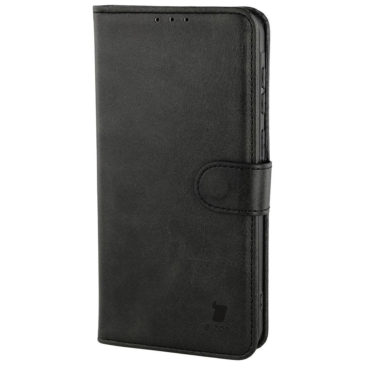 Handyhülle mit Klappe für Galaxy A57 5G, Bizon Case Pocket, Schwarz