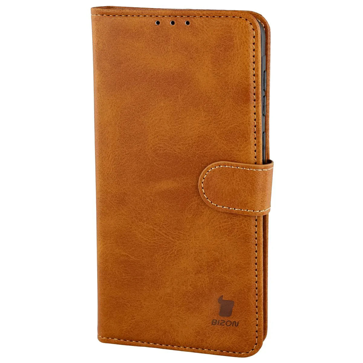 Handyhülle mit Klappe für Galaxy A57 5G, Bizon Case Pocket, Braun