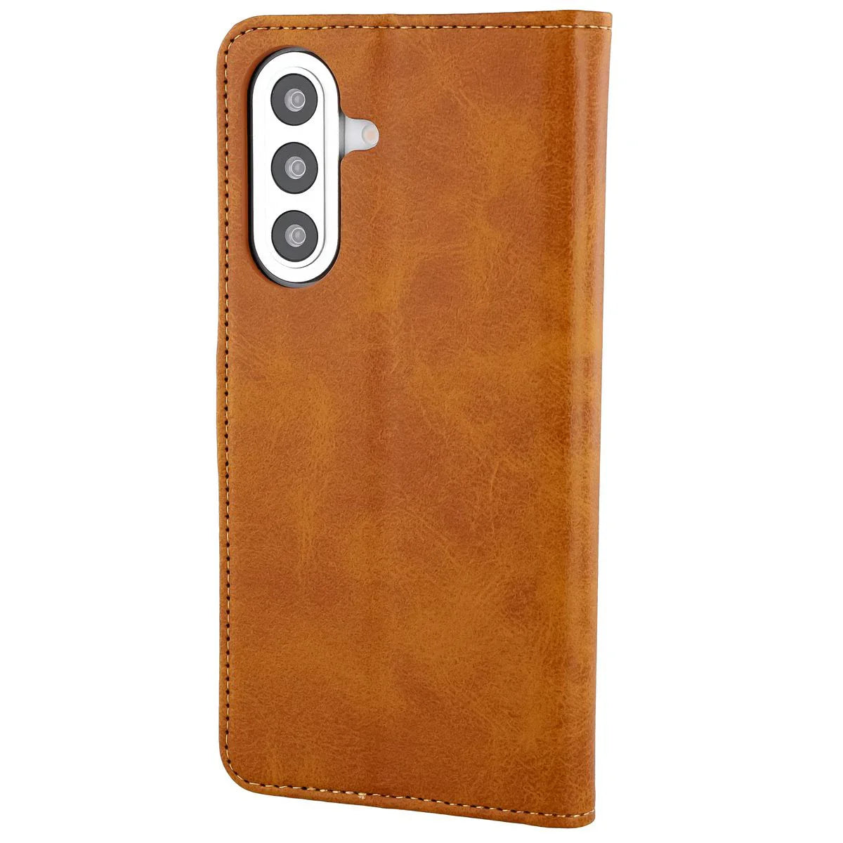 Handyhülle mit Klappe für Galaxy A57 5G, Bizon Case Pocket, Braun