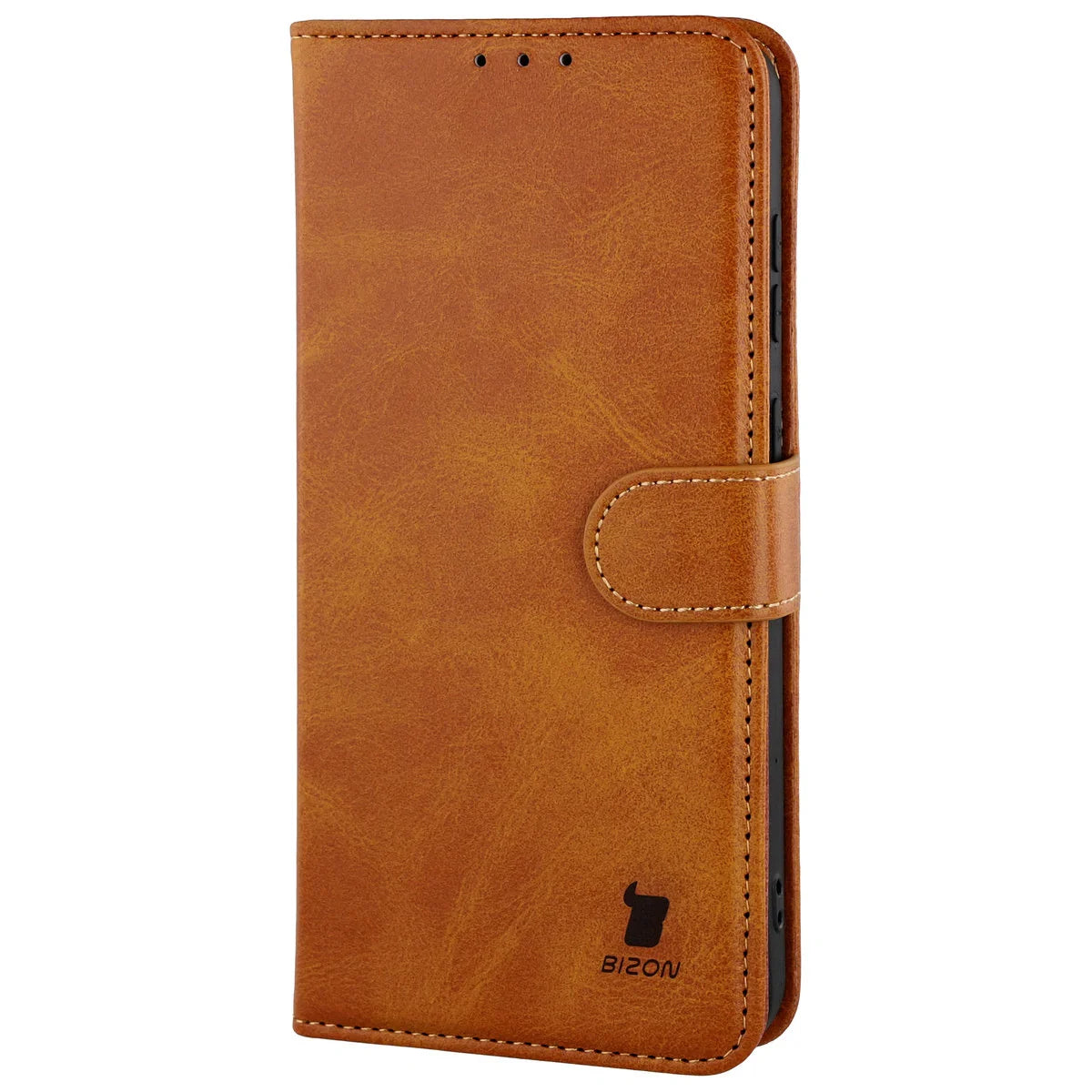 Handyhülle mit Klappe für Galaxy S25 FE, Bizon Case Pocket, Braun