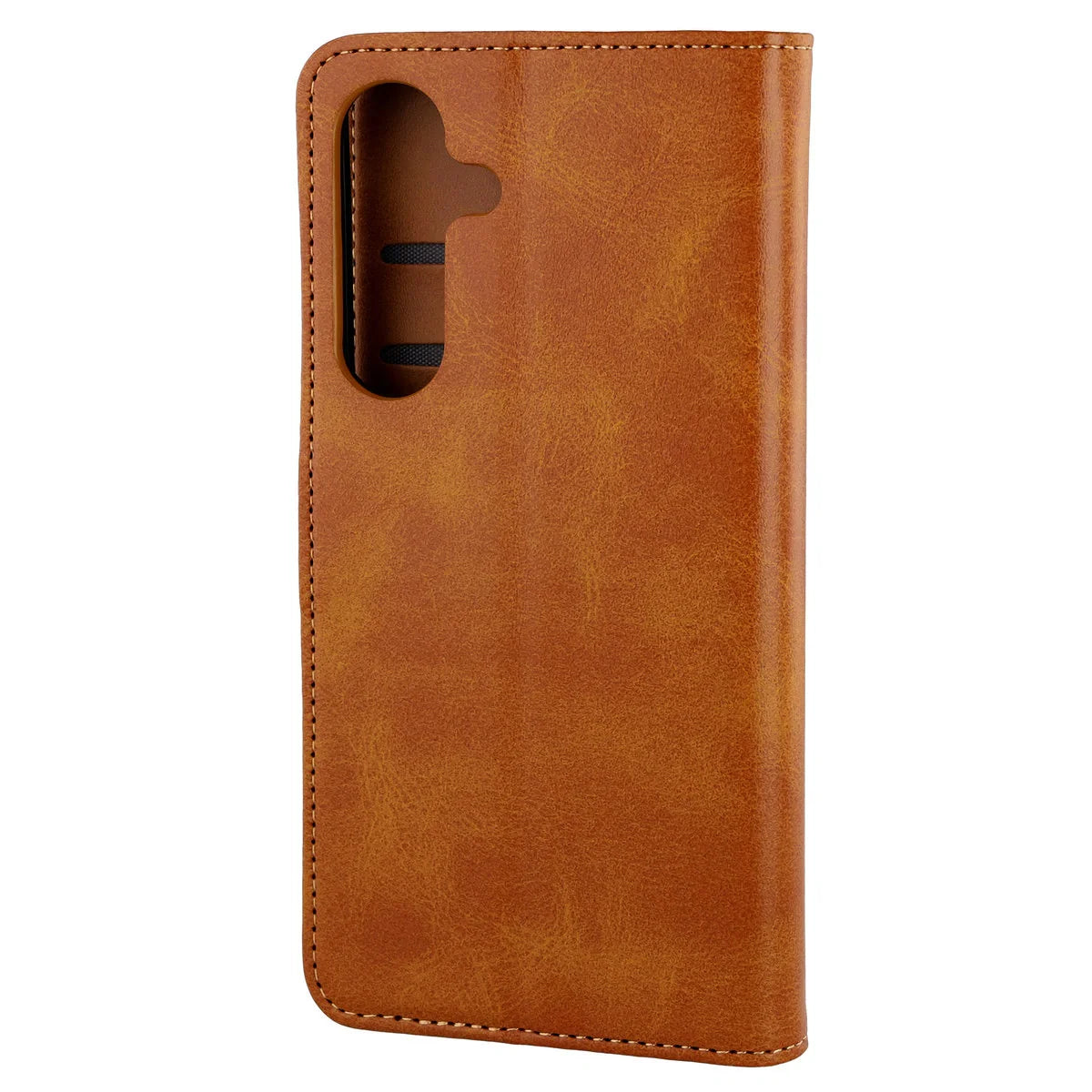 Handyhülle mit Klappe für Galaxy S25 FE, Bizon Case Pocket, Braun