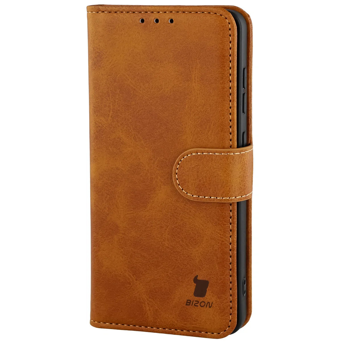 Handyhülle mit Klappe für Galaxy S26, Bizon Case Pocket, Braun