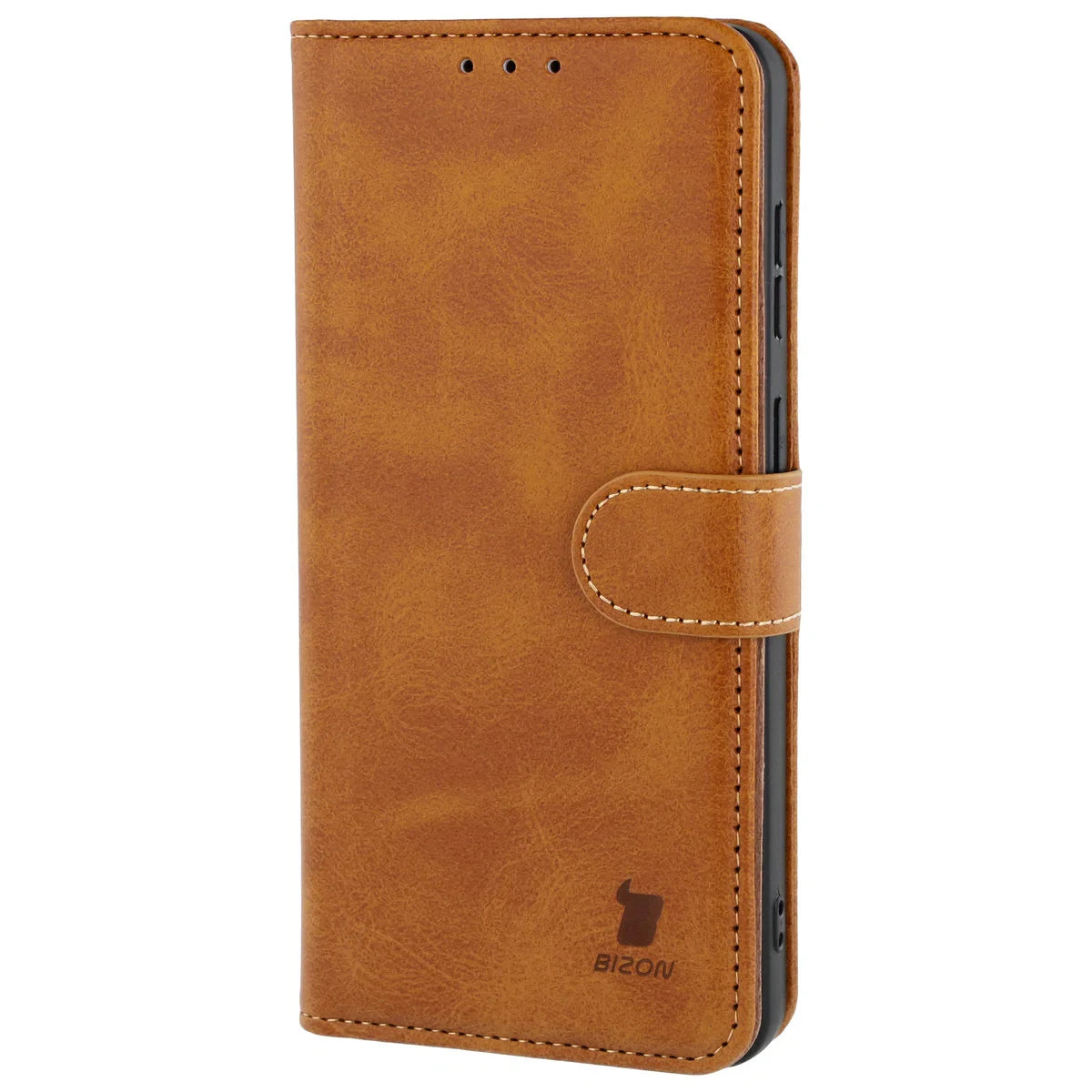 Handyhülle mit Klappe für Galaxy S26 Plus, Bizon Case Pocket, Braun