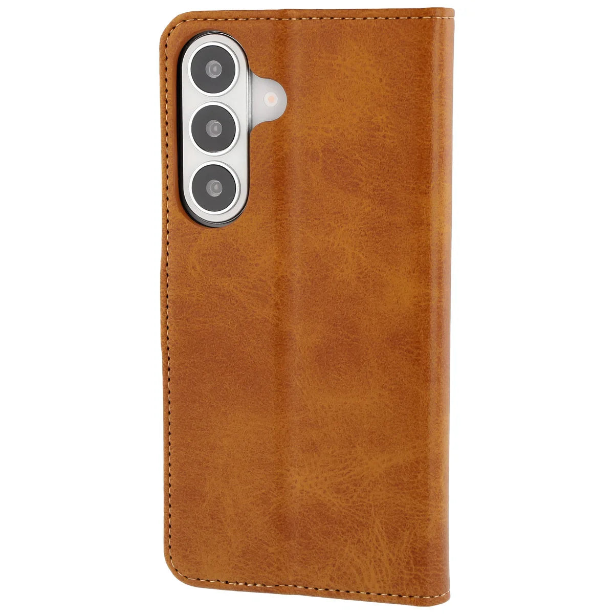 Handyhülle mit Klappe für Galaxy S26 Plus, Bizon Case Pocket, Braun