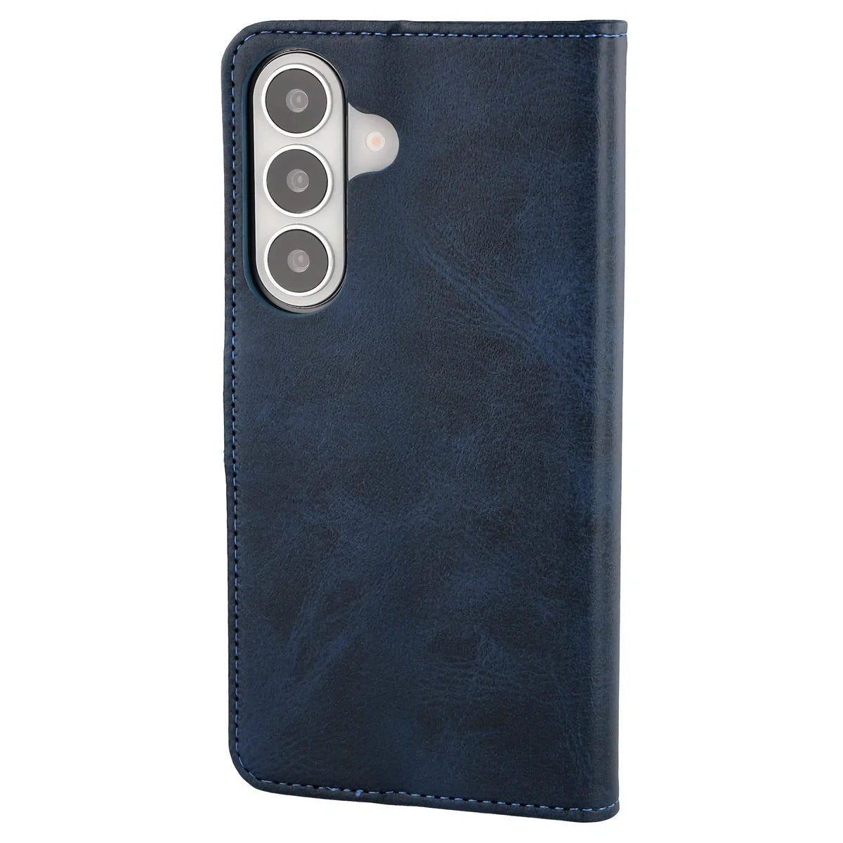 Handyhülle mit Klappe für Galaxy S26 Plus, Bizon Case Pocket, Dunkelblau
