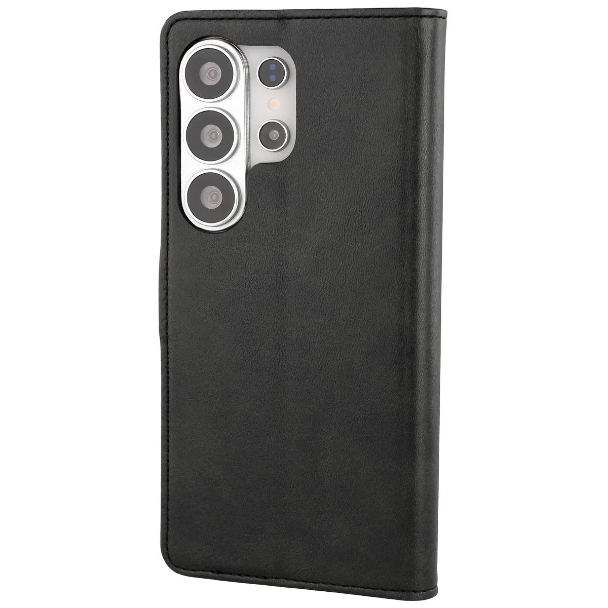 Handyhülle mit Klappe für Galaxy S26 Ultra, Bizon Case Pocket, Schwarz