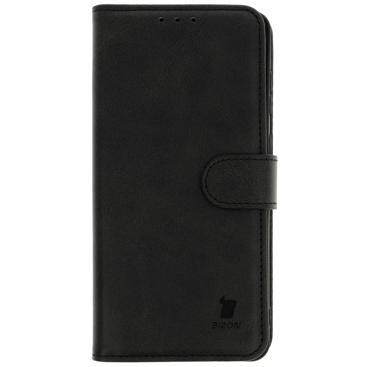 Handyhülle mit Klappe für Galaxy S25 Edge, Bizon Case Pocket, Schwarz