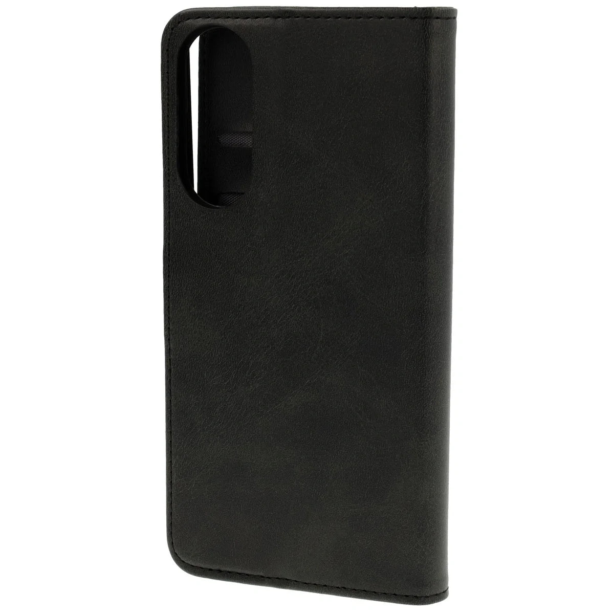 Handyhülle mit Klappe für Galaxy S25 Edge, Bizon Case Pocket, Schwarz