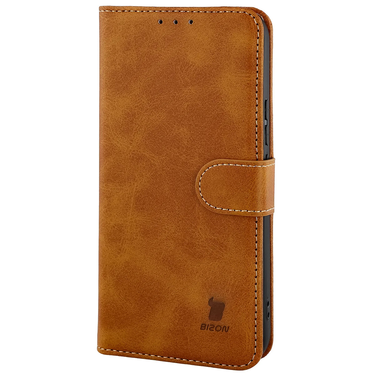 Handyhülle mit Klappe für Vivo V70 5G, Bizon Case Pocket, Braun