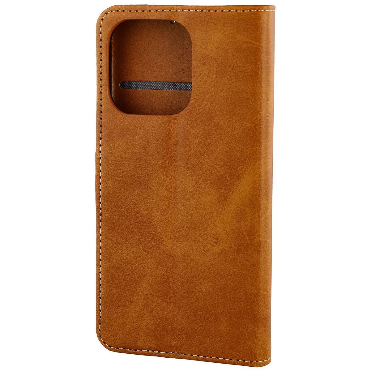 Handyhülle mit Klappe für Vivo V70 5G, Bizon Case Pocket, Braun