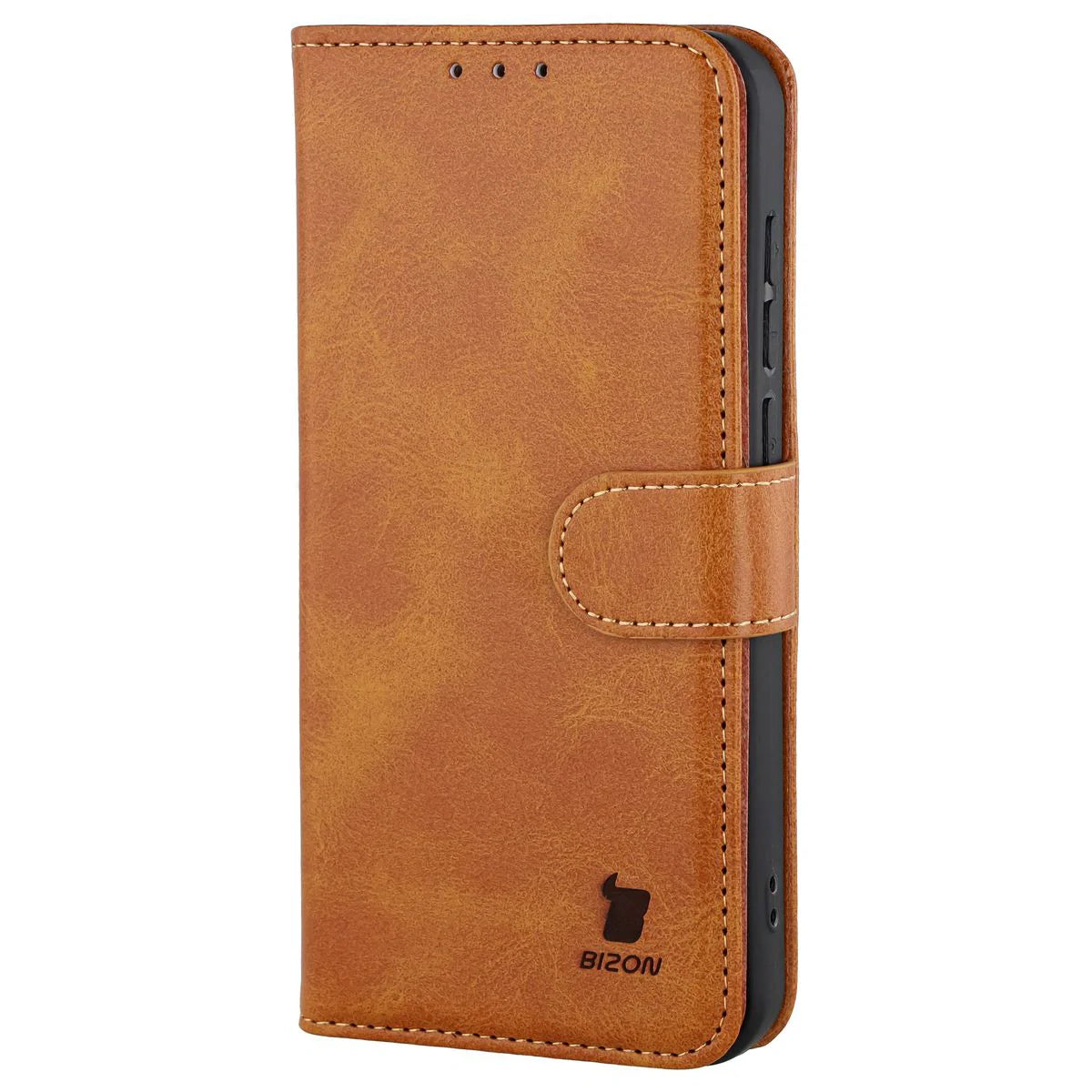 Handyhülle mit Klappe für Vivo X300, Bizon Case Pocket, Braun
