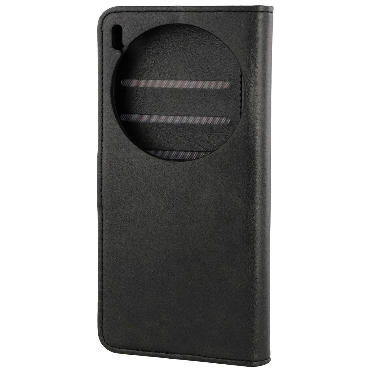 Handyhülle mit Klappe für Vivo X300 Pro, Bizon Case Pocket, Schwarz