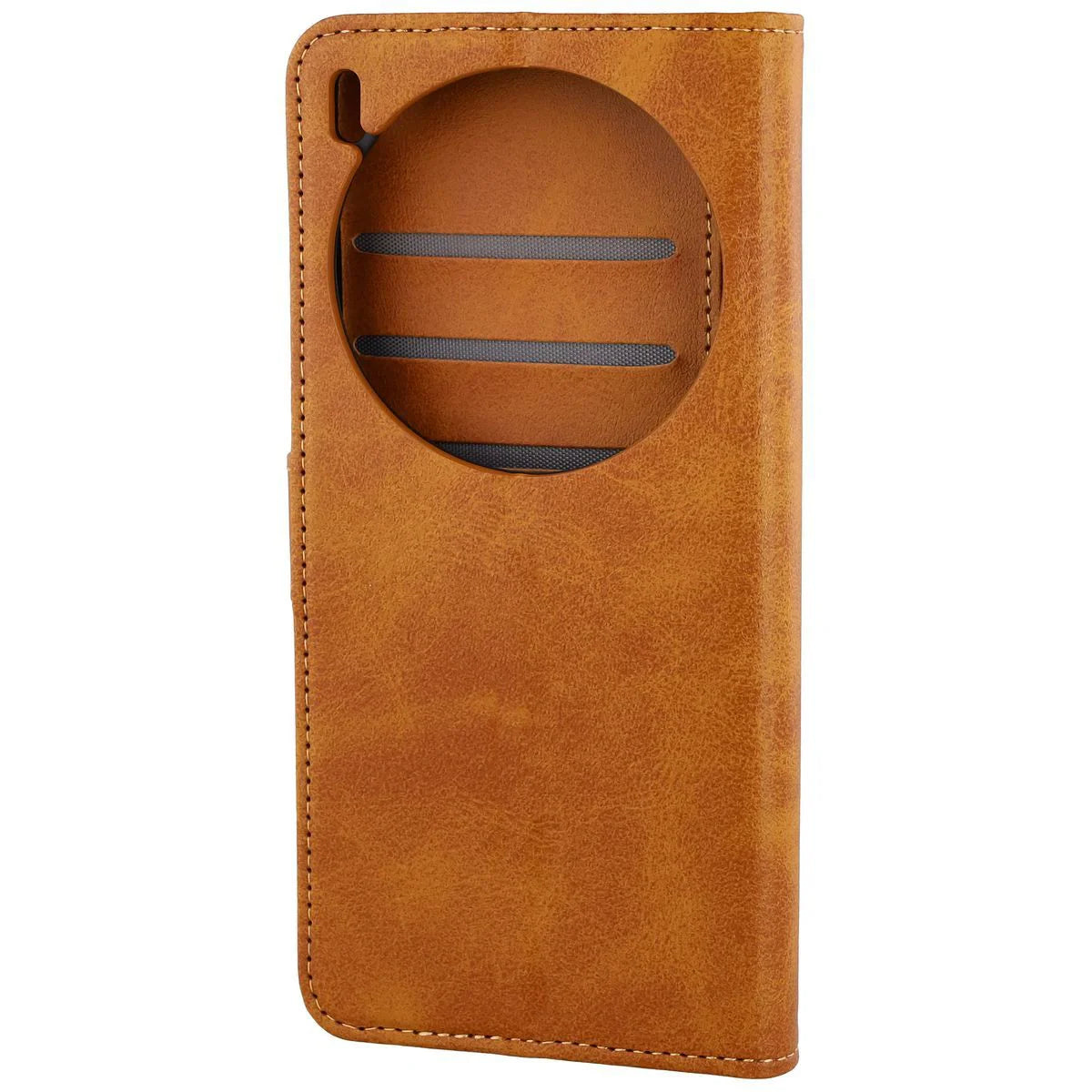 Handyhülle mit Klappe für Vivo X300 Pro, Bizon Case Pocket, Braun