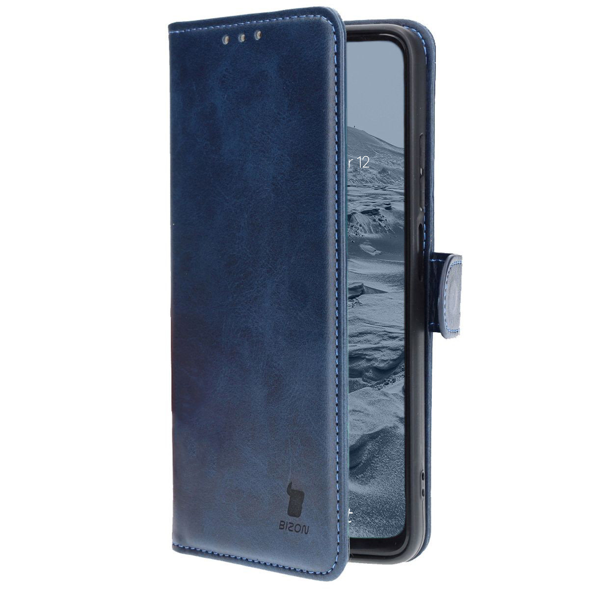 Handyhülle mit Klappe für Xiaomi 14 Ultra, Bizon Case Pocket, Dunkelblau