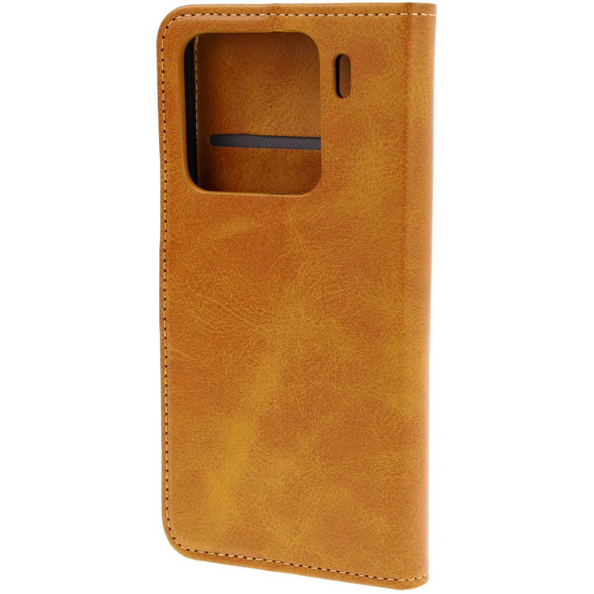 Handyhülle mit Klappe für Xiaomi 15, Bizon Case Pocket, Braun