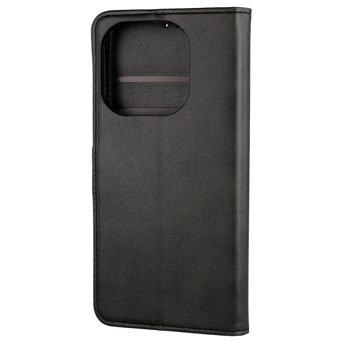 Handyhülle mit Klappe für Xiaomi 15T, Bizon Case Pocket, Schwarz