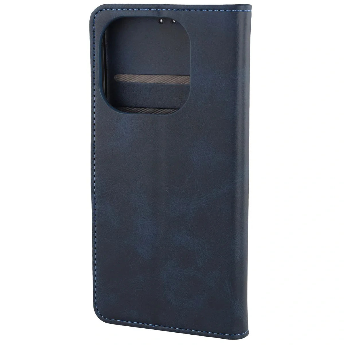 Handyhülle mit Klappe für Xiaomi 15T, Bizon Case Pocket, Dunkelblau