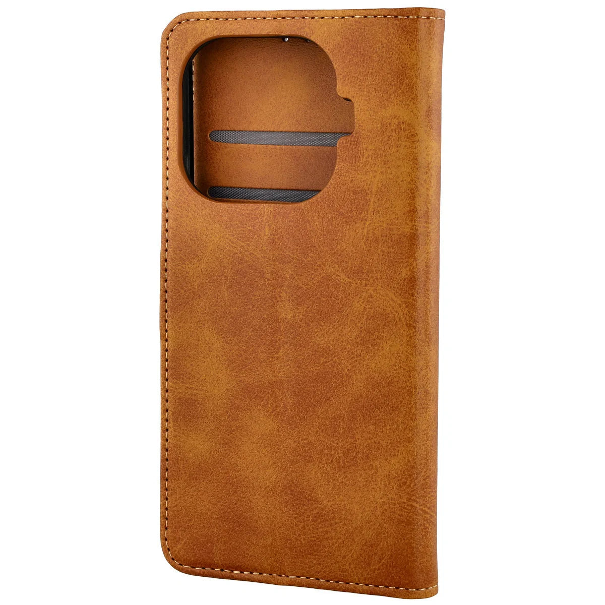 Handyhülle mit Klappe für Xiaomi 15T Pro, Bizon Case Pocket, Braun