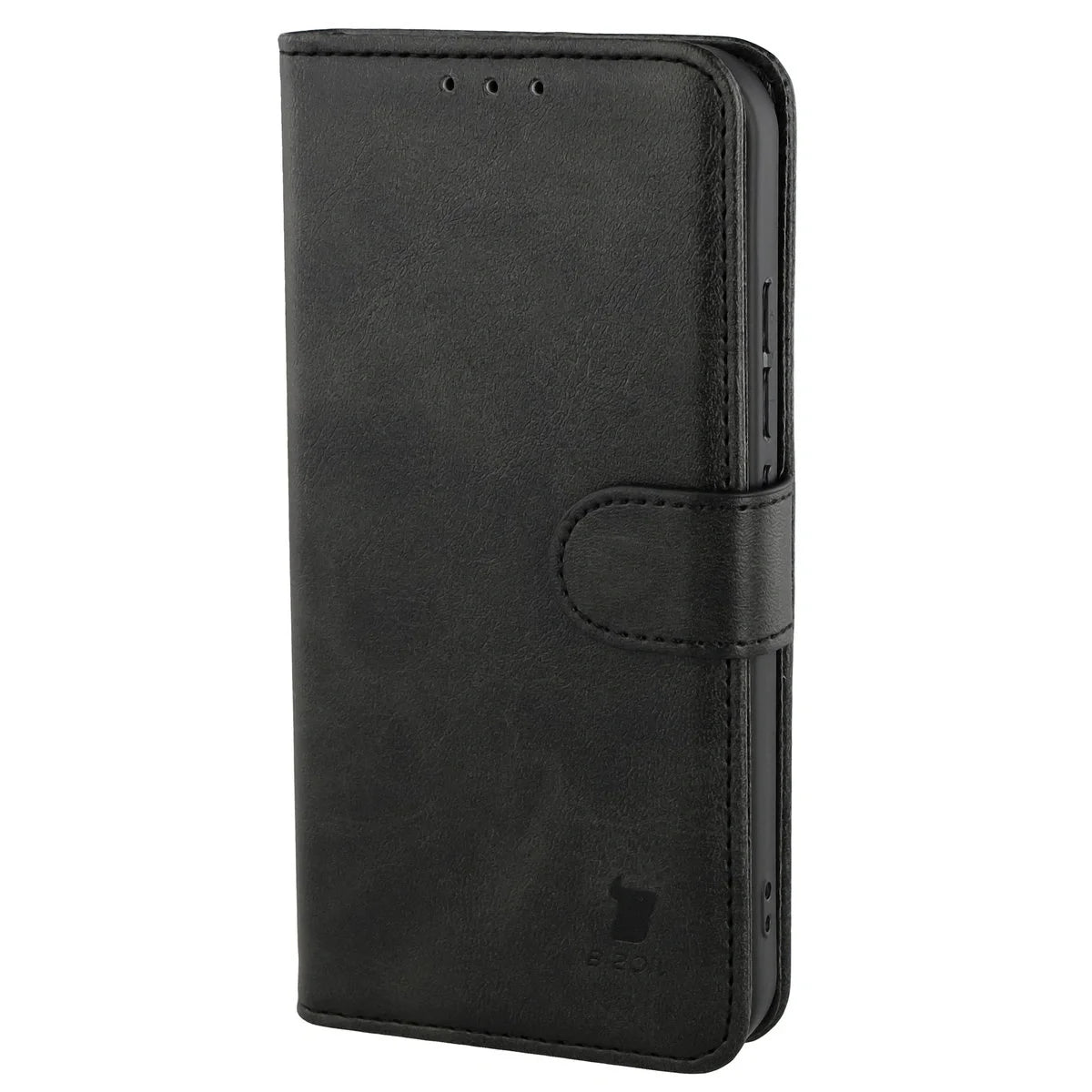 Handyhülle mit Klappe für Xiaomi 17, Bizon Case Pocket, Schwarz