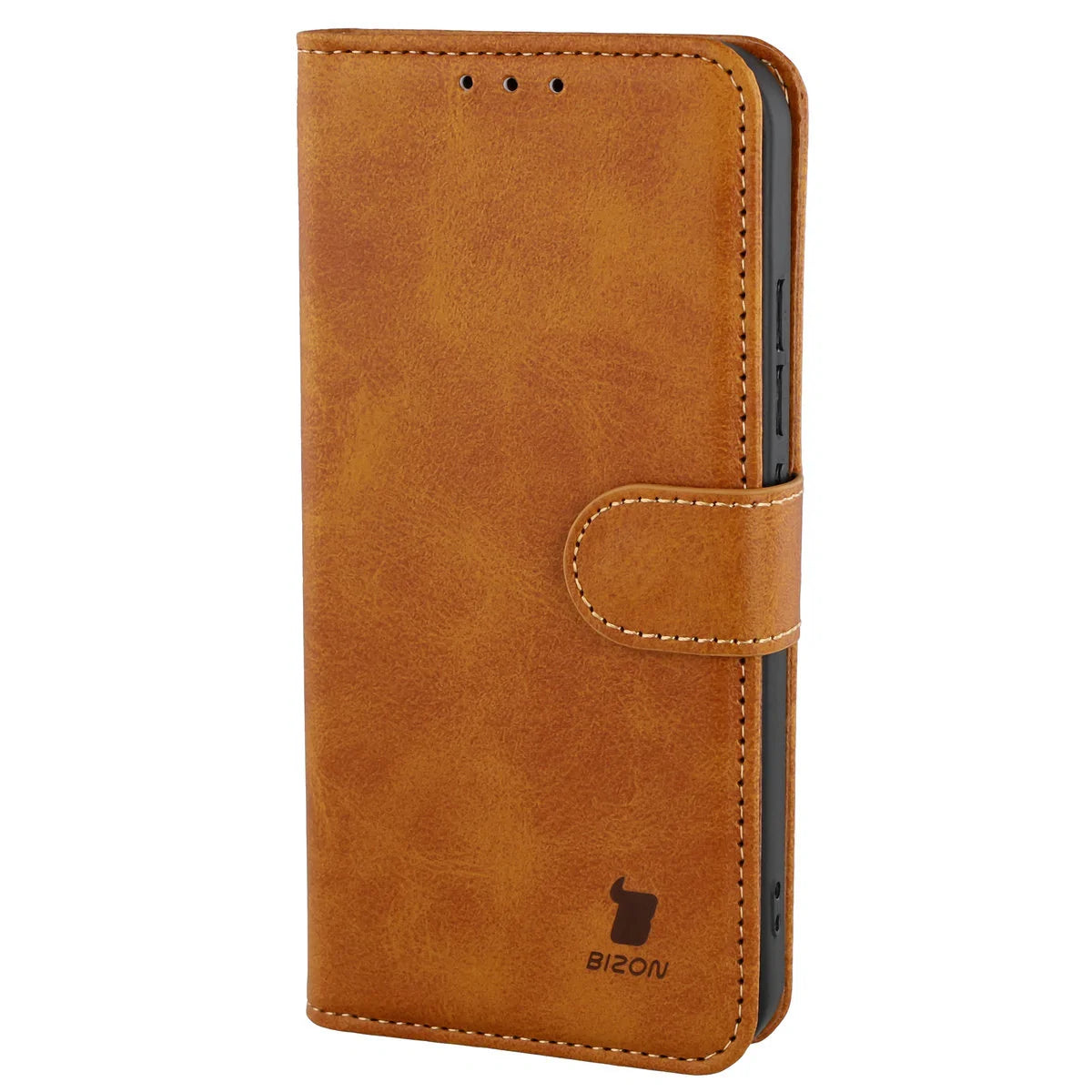 Handyhülle mit Klappe für Xiaomi 17, Bizon Case Pocket, Braun