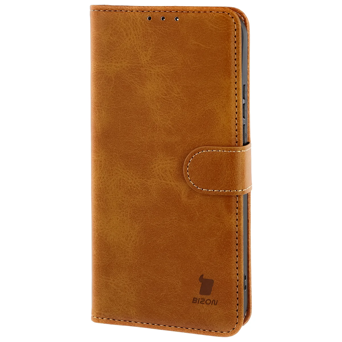 Handyhülle mit Klappe für Xiaomi 17 Ultra, Bizon Case Pocket, Braun