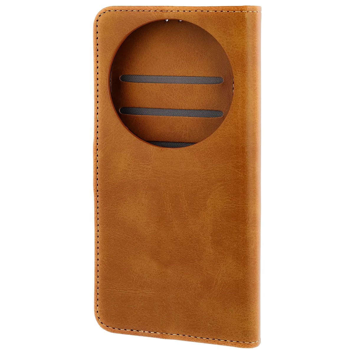 Handyhülle mit Klappe für Xiaomi 17 Ultra, Bizon Case Pocket, Braun