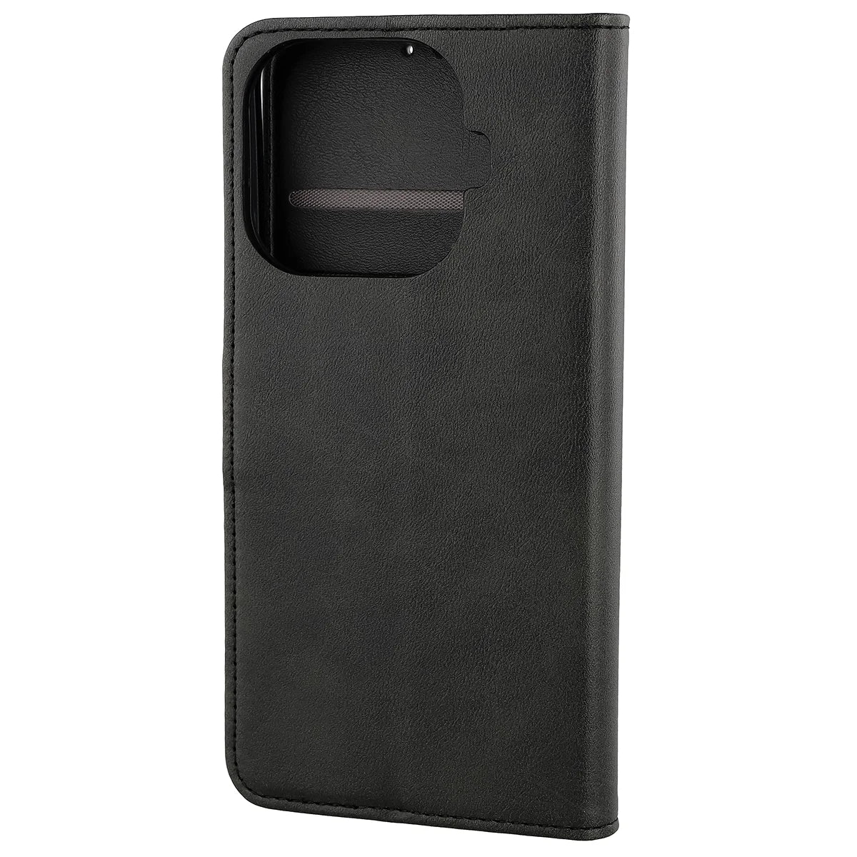 Handyhülle mit Klappe für Xiaomi 17T, Bizon Case Pocket, Schwarz